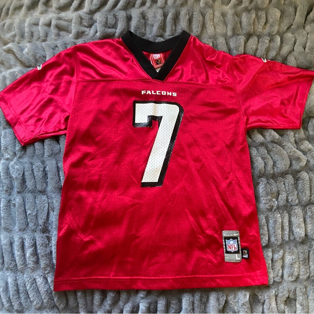 Micheal Vick Atlanta Falcons Reebok Red Jersey Youth L (14- 16)